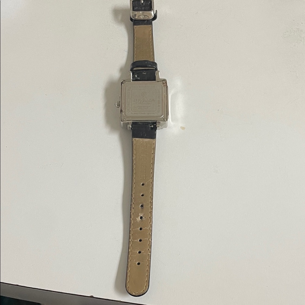 Invicta Silver Square Case Black Strap Women's Wa… - image 3